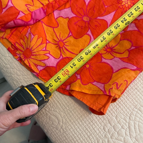 J Marie Floral Midi Dress ruffle sleeves cottage core Orange & Pink Retro Y2K✨ - Picture 12 of 12